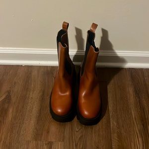 Dyna-Mite Leather Lug Sole Chelsea Booties